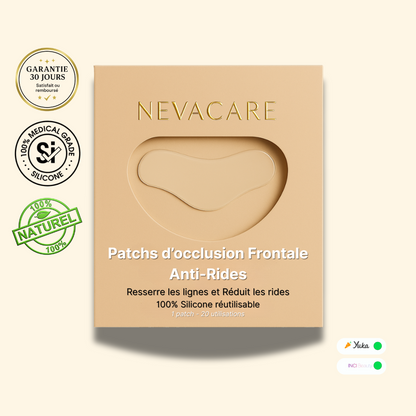 Patch Frontale Anti-Rides - 1 Patch d'Occlusion en Silicone réutilisable 30 fois